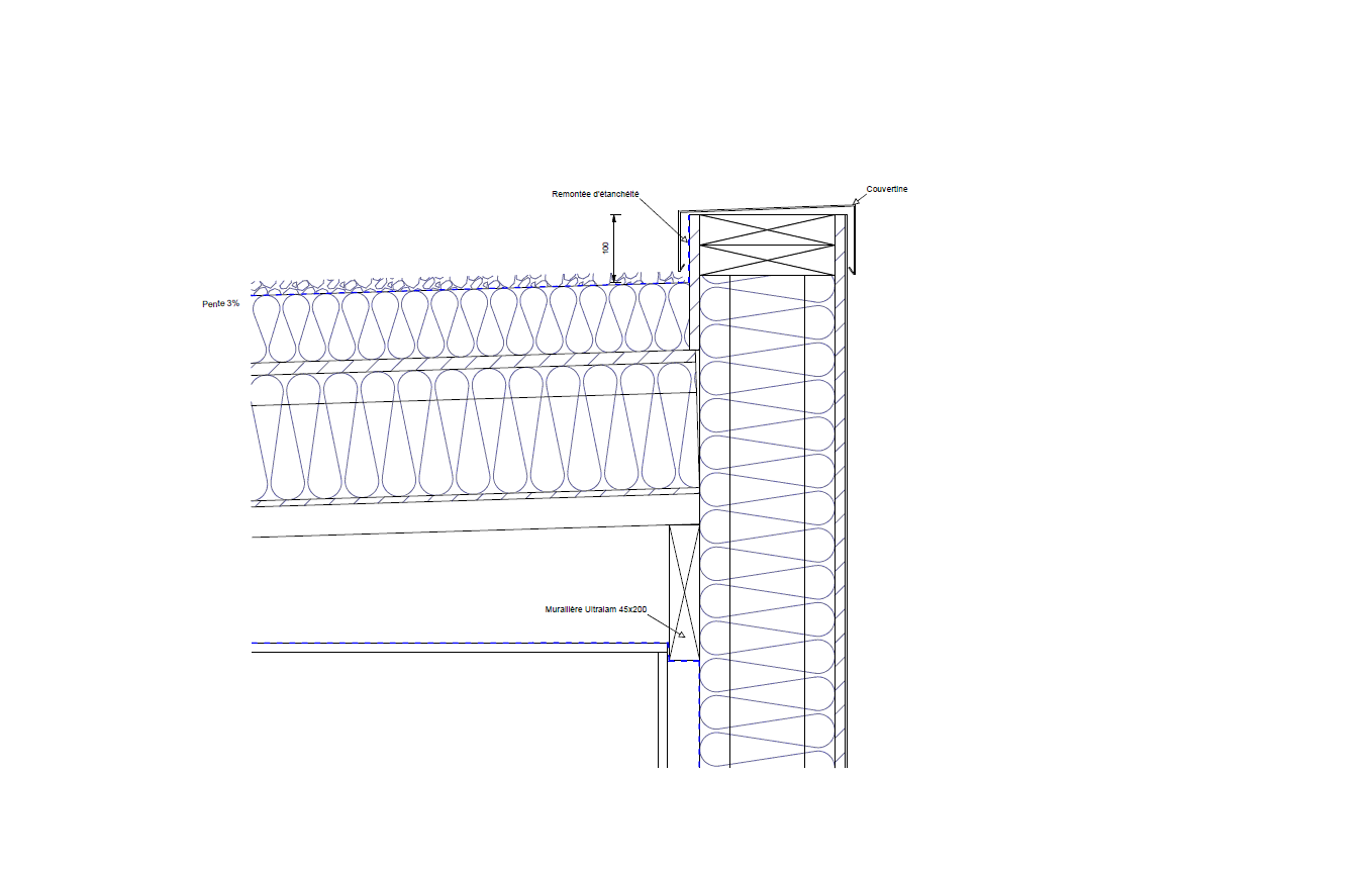 Détails et coupes de principe de la structure bois — free download