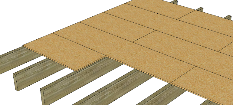 Pose d'un plancher bois