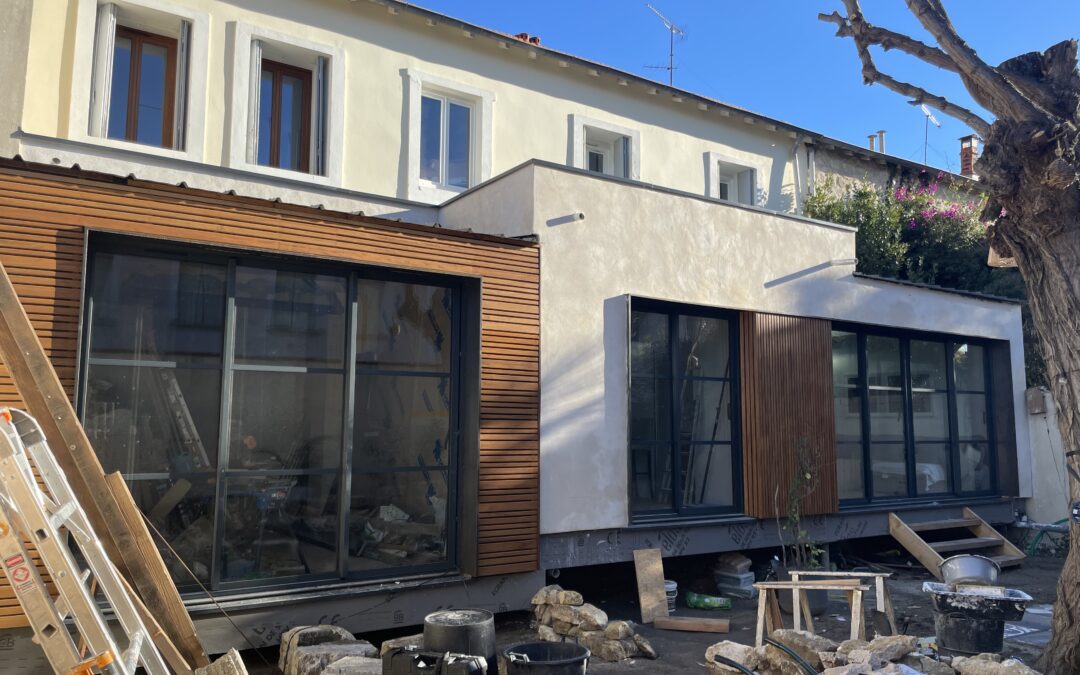 Extension ossature bois de 50m² dans l’Hérault